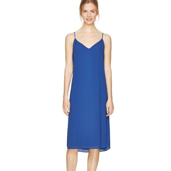 Babaton Aritzia Templeton Dress Blue 